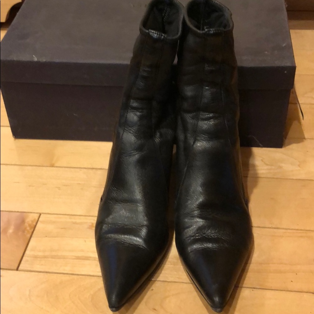 Woman Prada boots, black leather